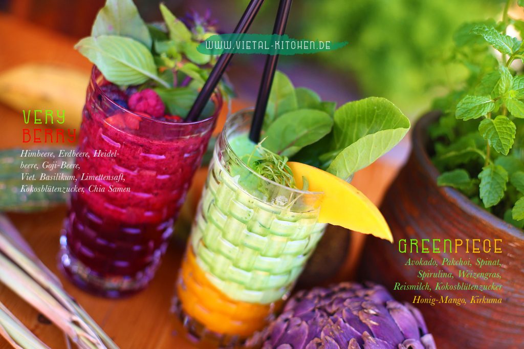 Vietale Brunch Smoothies: Very Berry und Greenpiece